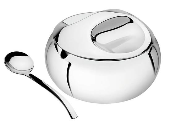 Farinheira Inox 1,1L Tramontina Service com Colher 2 Peças