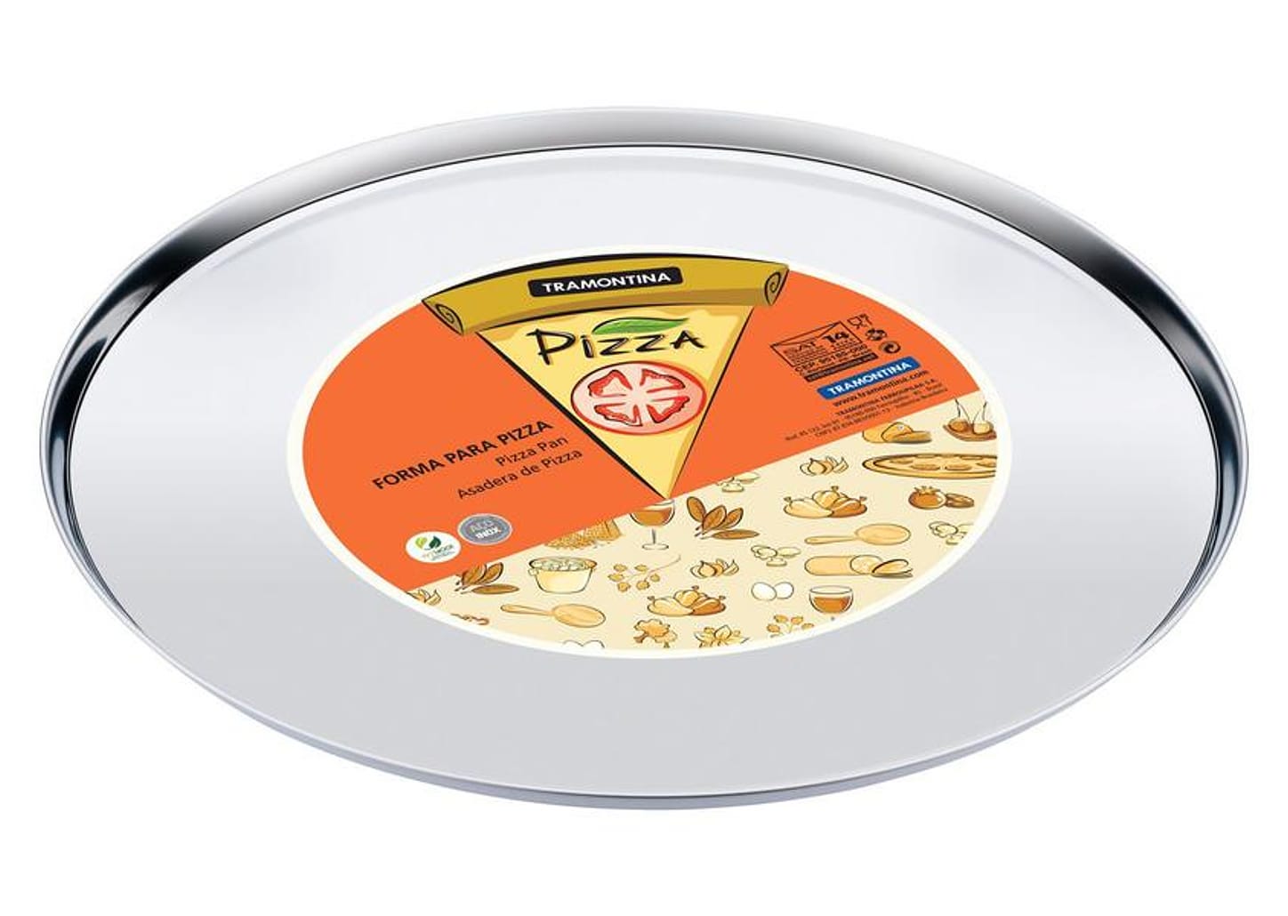 Forma para Pizza de Inox Redonda - Tramontina Service 61731/300
