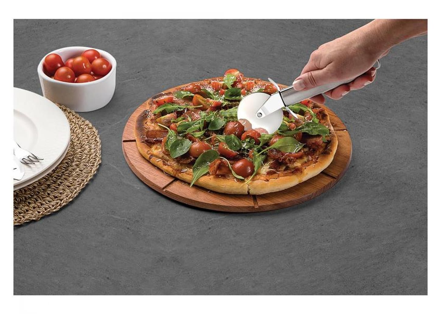 Cortador Pizza Tramontina Inox Marffim