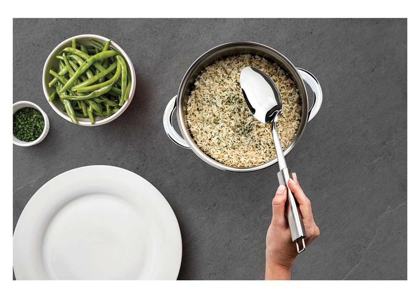 Colher de Arroz Inox Tramontina Marffim