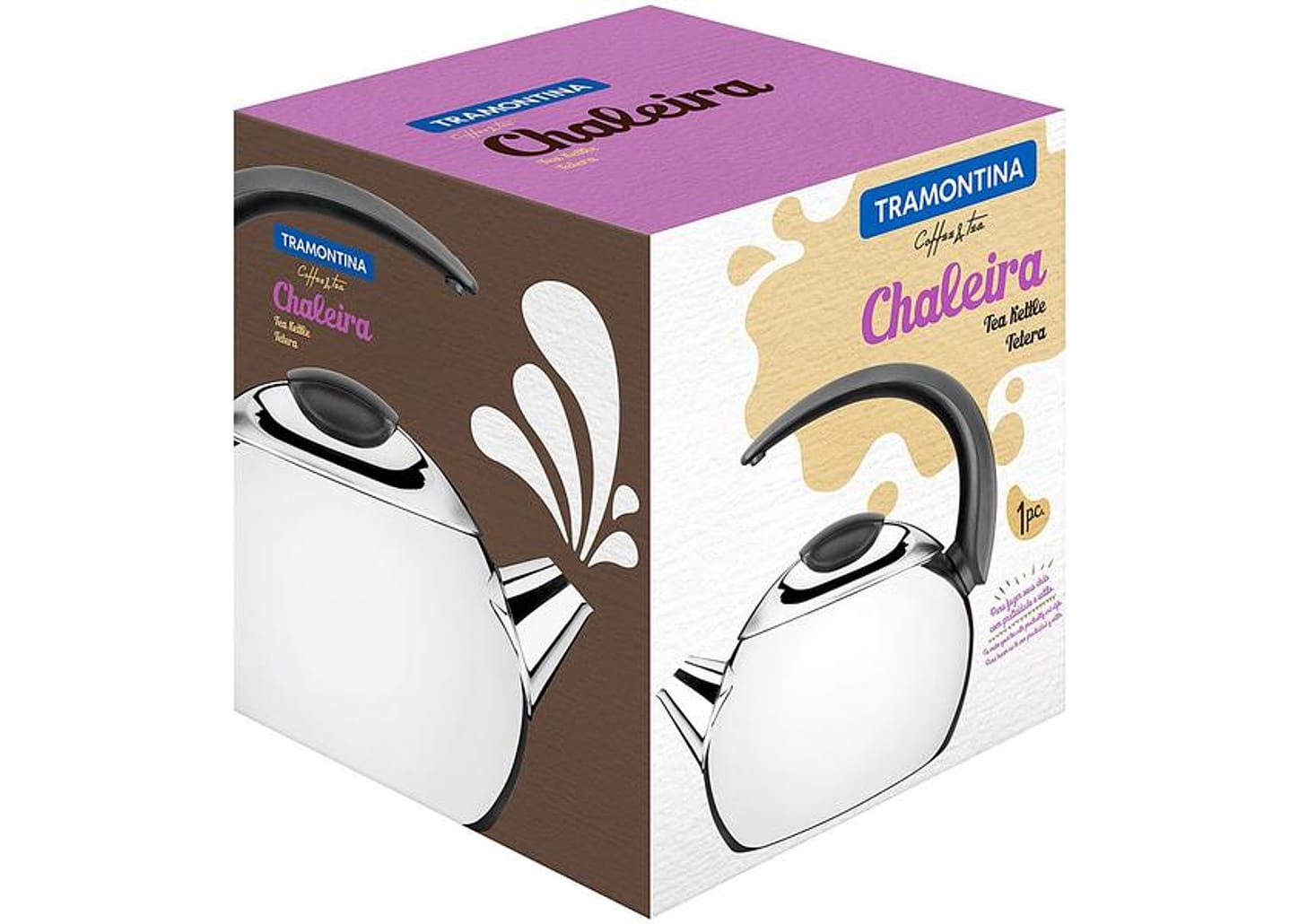 Chaleira Tramontina Inox 2,2L Brava
