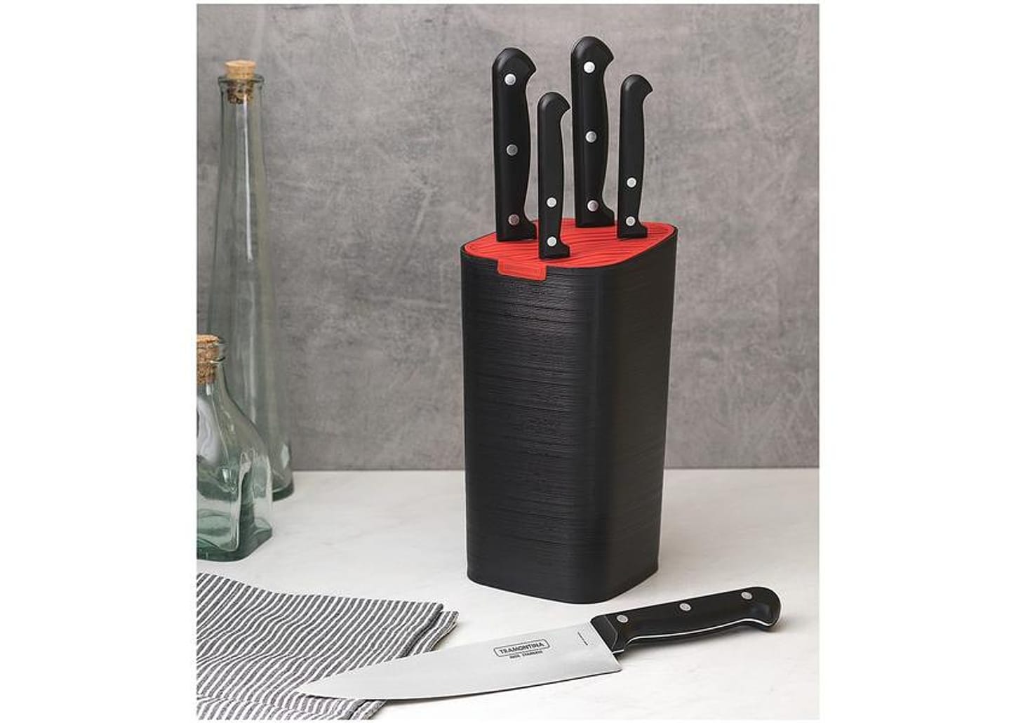 Jogo de Facas Tramontina Inox com Suporte - Ultracorte 23899078 6 Peças