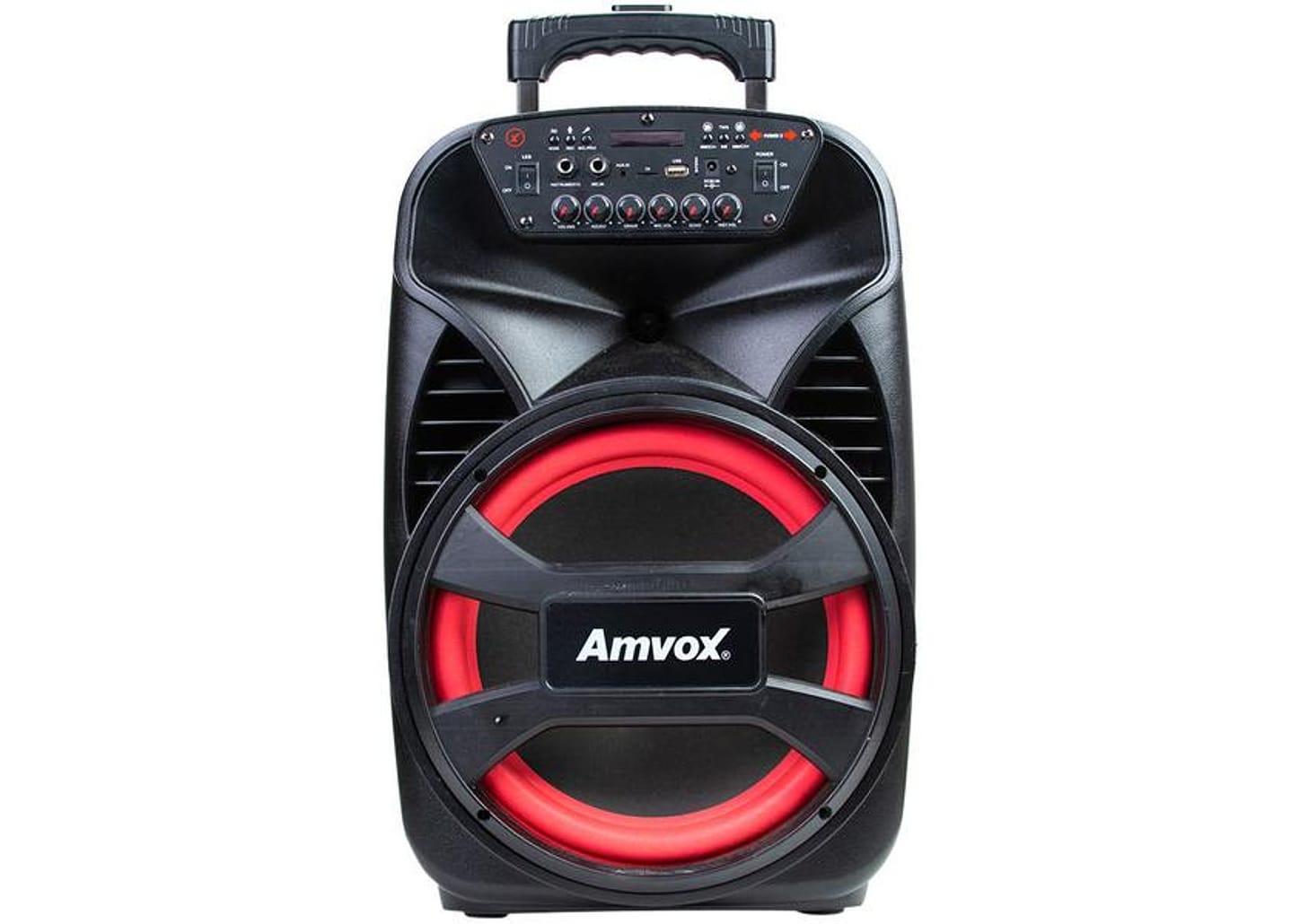 Caixa de Som Amvox Aca 480 Viper II Bluetooth - Ativa 480W 12" USB com Tweeter