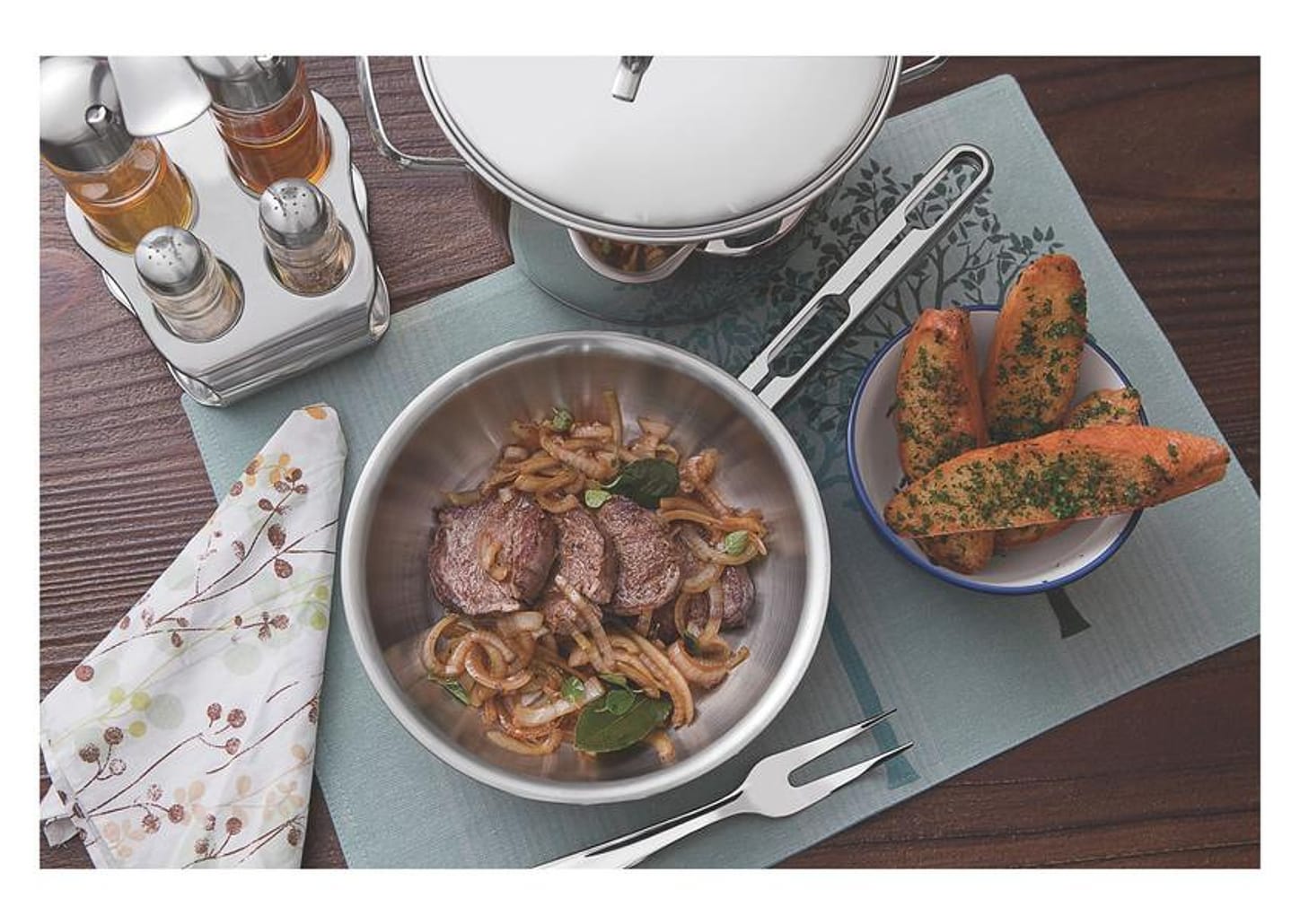 Jogo de Panelas Tramontina Allegra 65650/270 Inox - Fundo Triplo 4 Peças