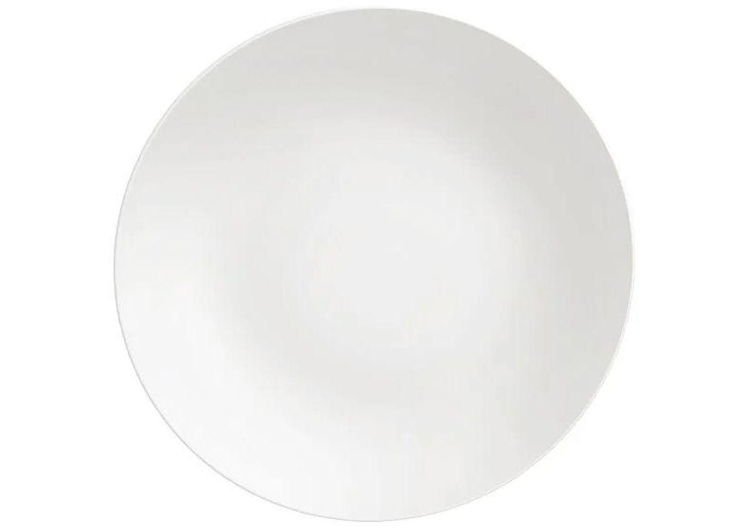 Jogo de Pratos Redondo de Porcelana Branco - Tramontina Leonora 12 Peças