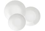 Jogo de Pratos Redondo de Porcelana Branco - Tramontina Leonora 12 Peças