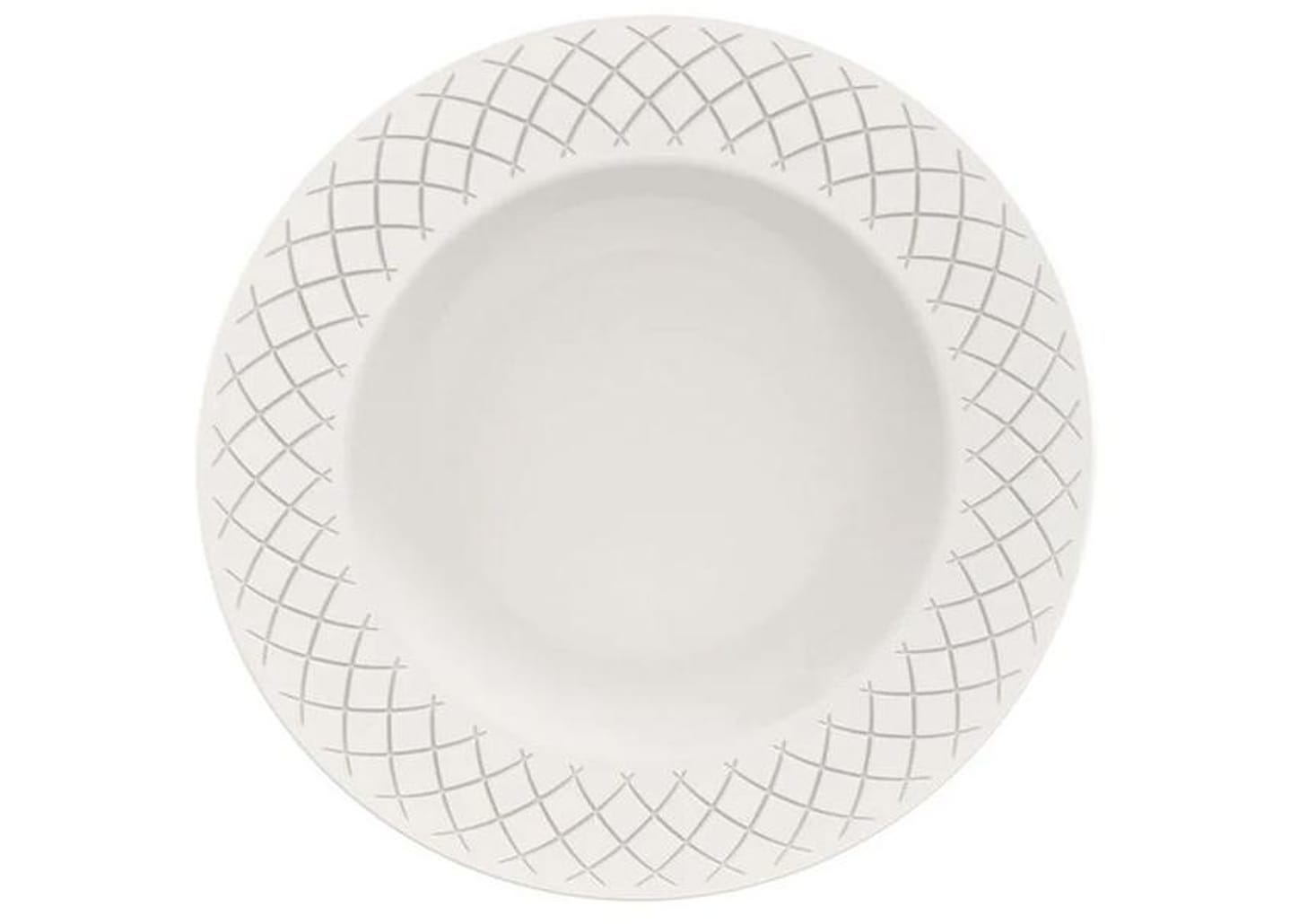 Jogo de Pratos Redondo de Porcelana Branco - Tramontina Ingrid 12 Peças