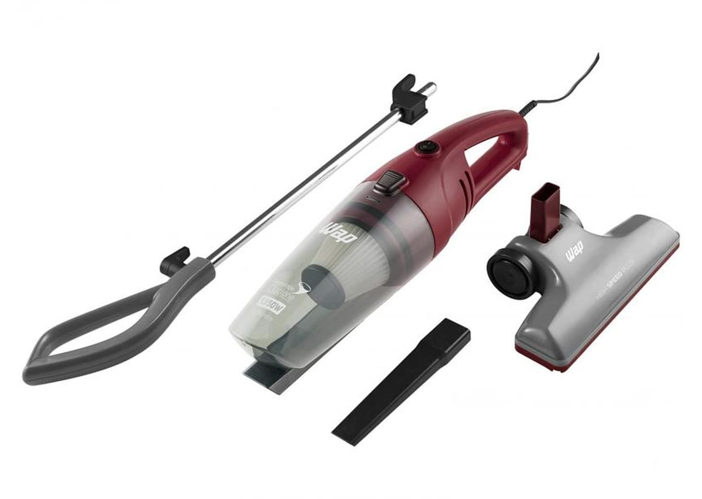 Aspirador de Pó Wap Filtro HEPA 1350W - High Speed Plus Vermelho e Cinza