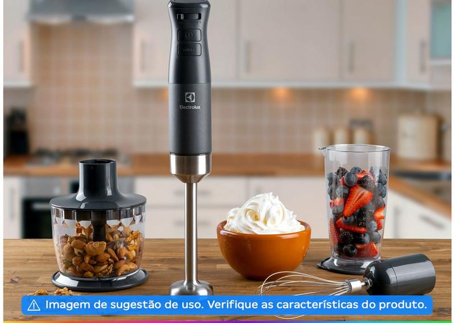 Mixer 3 em 1 Electrolux Black Pearl 700W IBP70 2 Velocidades