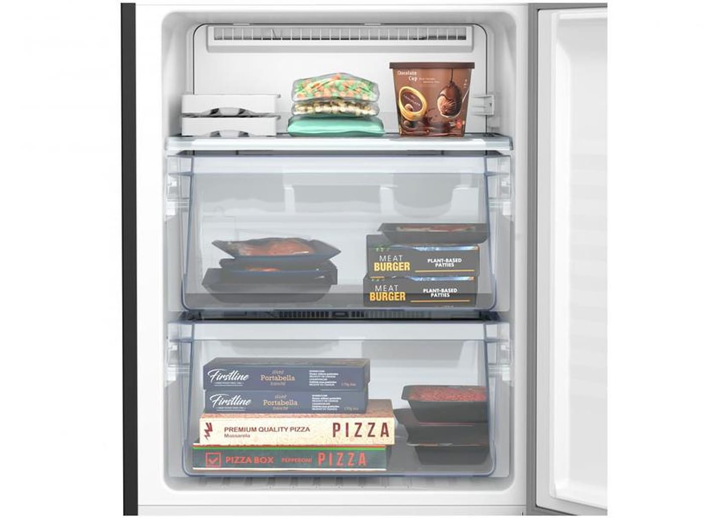 Geladeira/Refrigerador Panasonic Frost Free - Inverse Black Glass 397L NR-BB41GV1BB