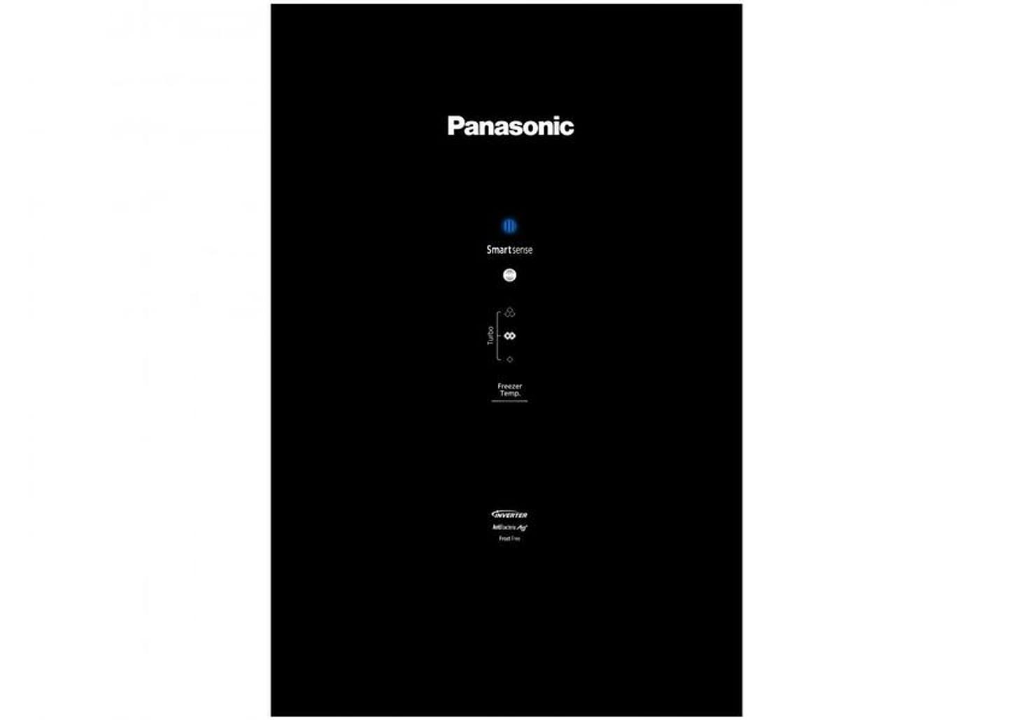 Geladeira/Refrigerador Panasonic Frost Free - Inverse Black Glass 397L NR-BB41GV1BB