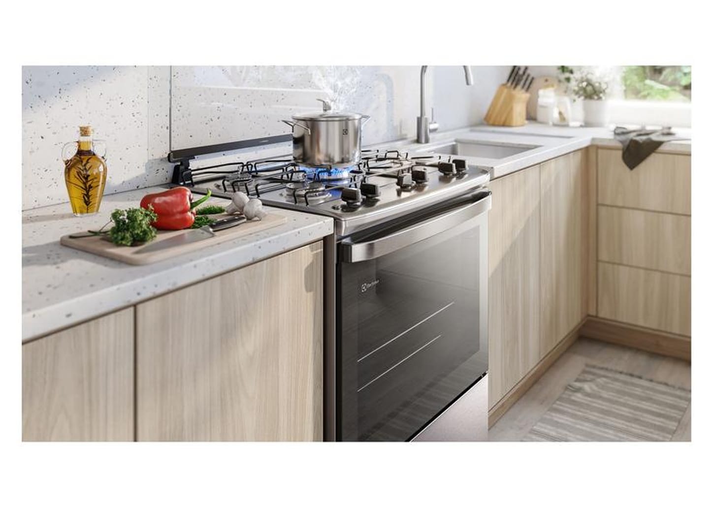 Fogão 5 Bocas Electrolux Branco Acendimento - Automático Efficient PerfectCook FE5IC