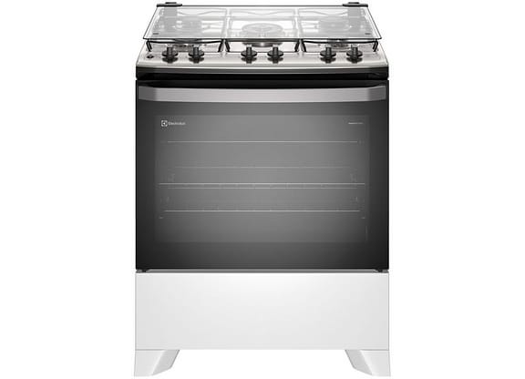 Fogão 5 Bocas Electrolux Branco Acendimento - Automático Efficient PerfectCook FE5IB