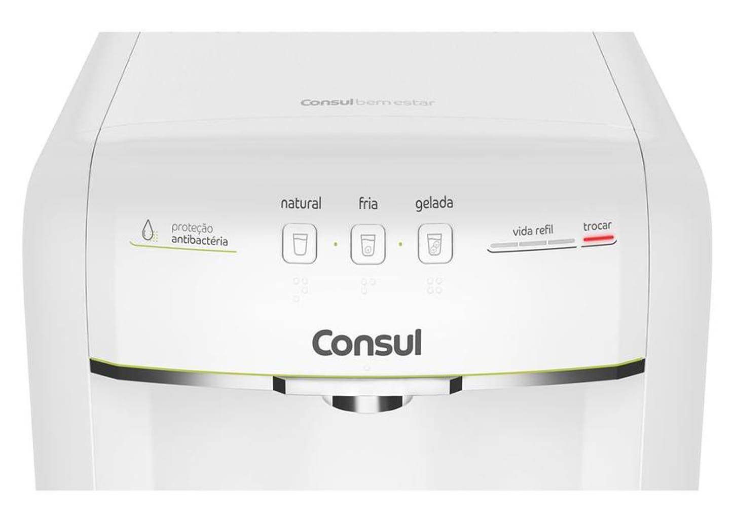 Purificador de Água Consul de Mesa Compressor - Branco CPB36AB Água Gelada e Natural