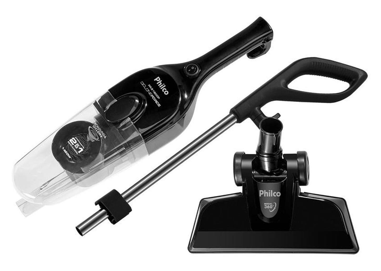 Aspirador de Pó Vertical Philco Filtro HEPA 1450W - PAS1600P Preto