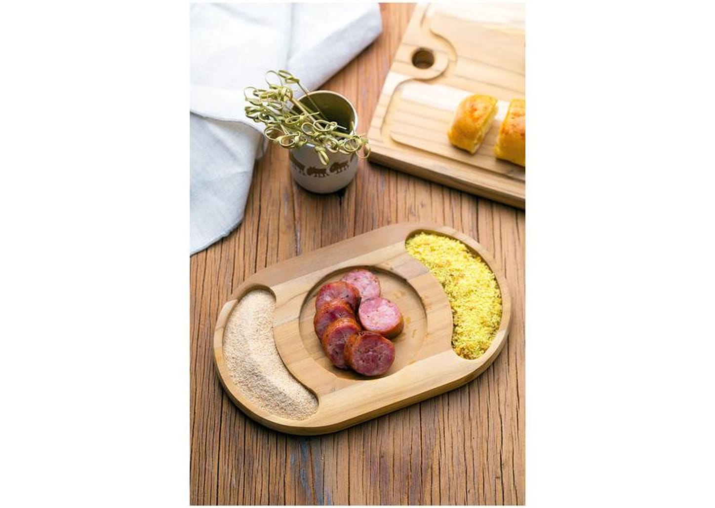 Petisqueira de Madeira Oval Tramontina Churrasco 13267052