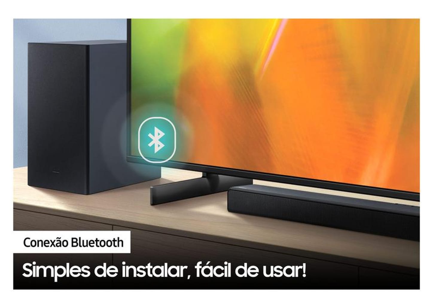 Soundbar Samsung HW-A555/ZD com Subwoofer - Bluetooth 410W 2.1 Canais