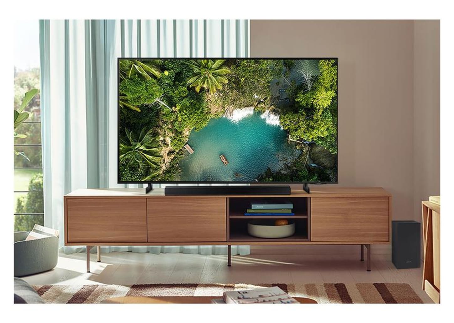 Soundbar Samsung HW-A555/ZD com Subwoofer - Bluetooth 410W 2.1 Canais