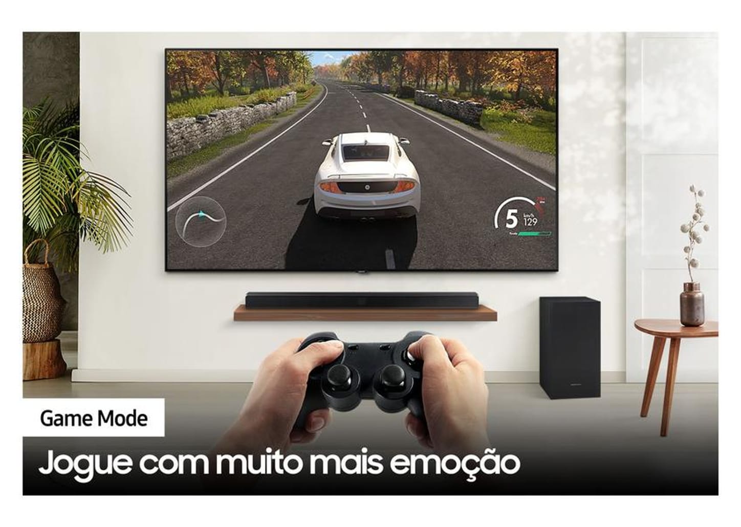 Soundbar Samsung HW-A555/ZD com Subwoofer - Bluetooth 410W 2.1 Canais