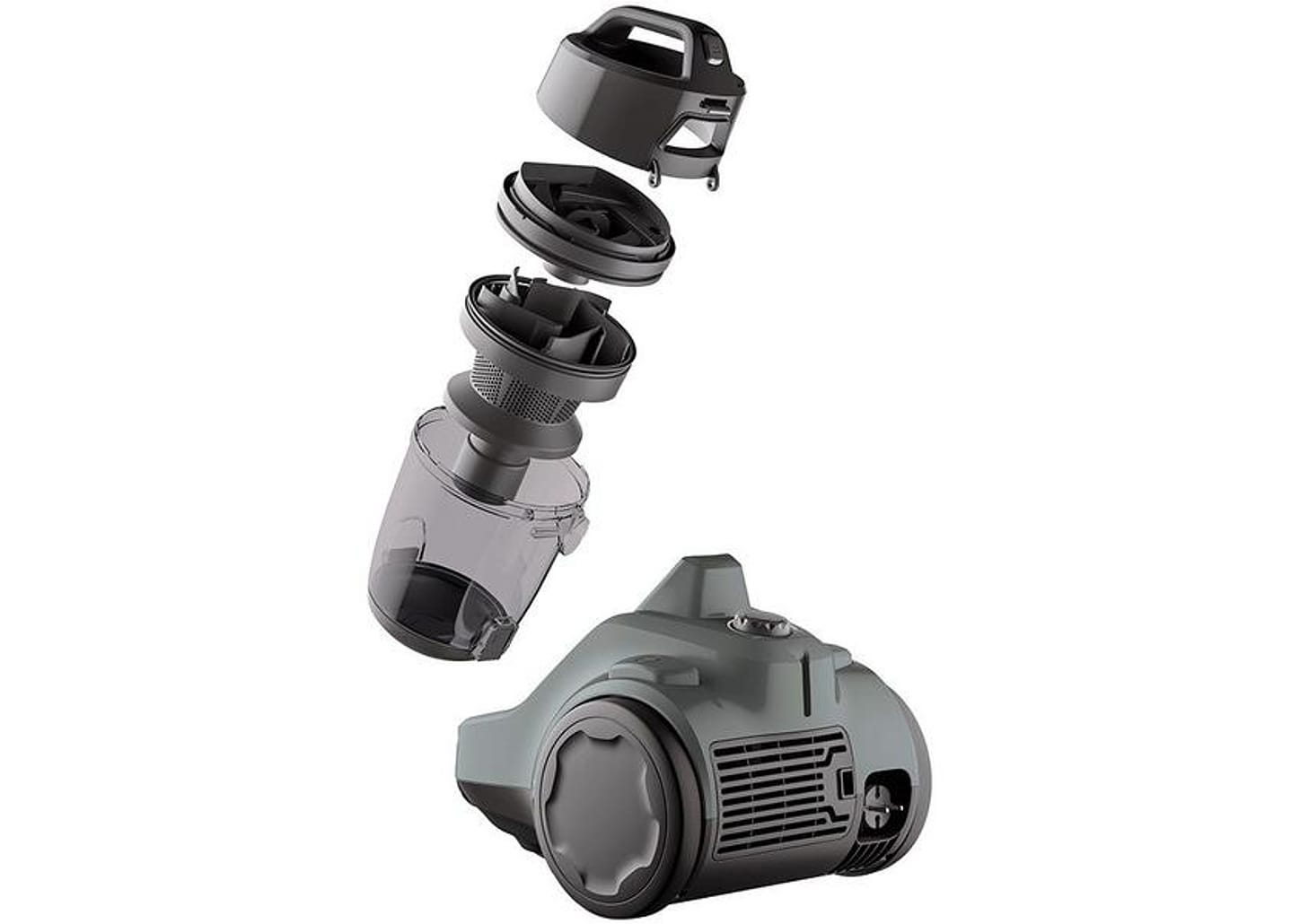 Aspirador de Pó Electrolux Filtro HEPA Siliencioso 1600W Easybox Ease EAS30 C3 Cinza