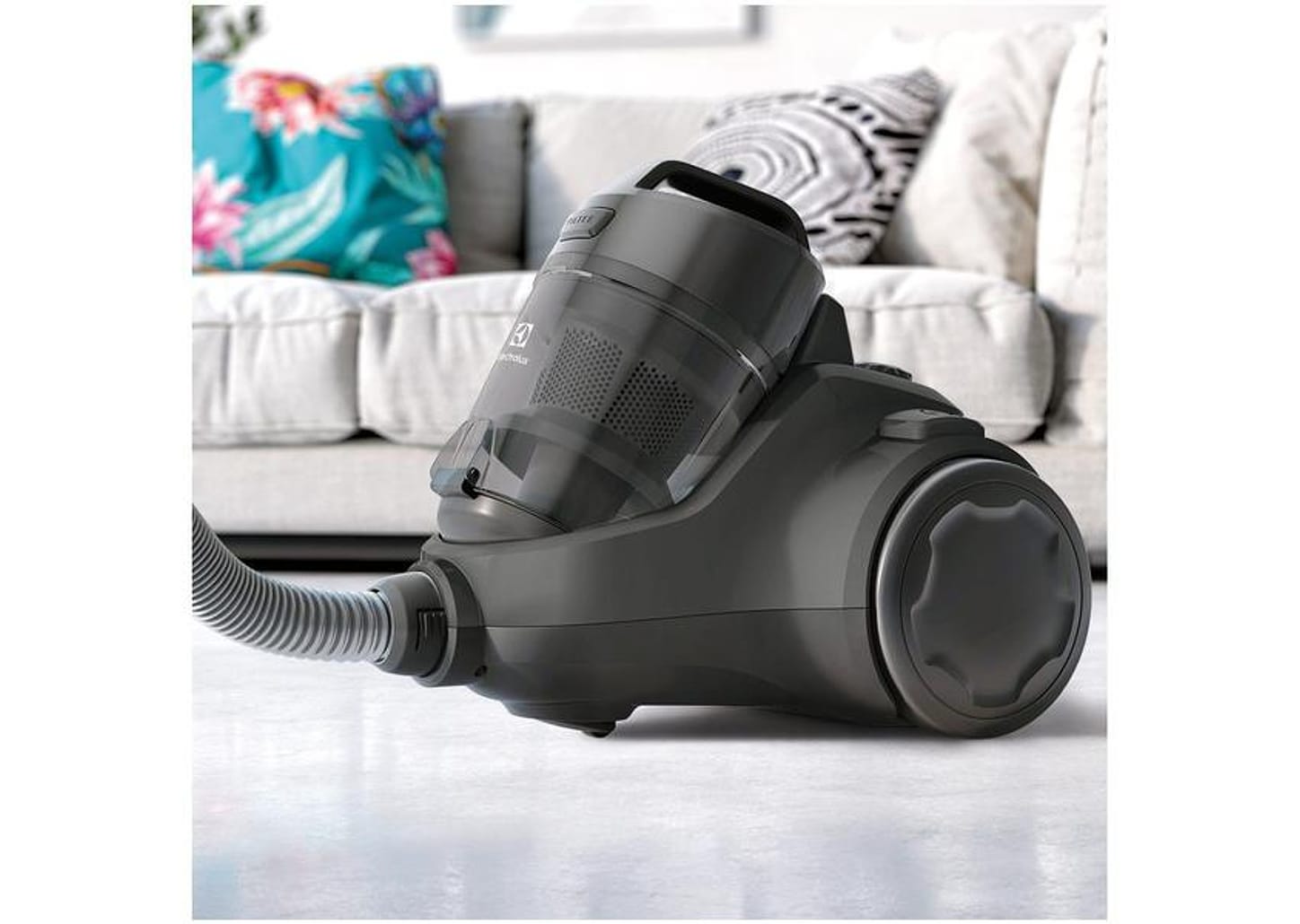 Aspirador de Pó Electrolux Filtro HEPA Siliencioso 1600W Easybox Ease EAS30 C3 Cinza