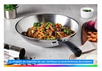 Panela Wok Antiaderente Fundo triplo Tramontina Solar Silicone Inox 28cm