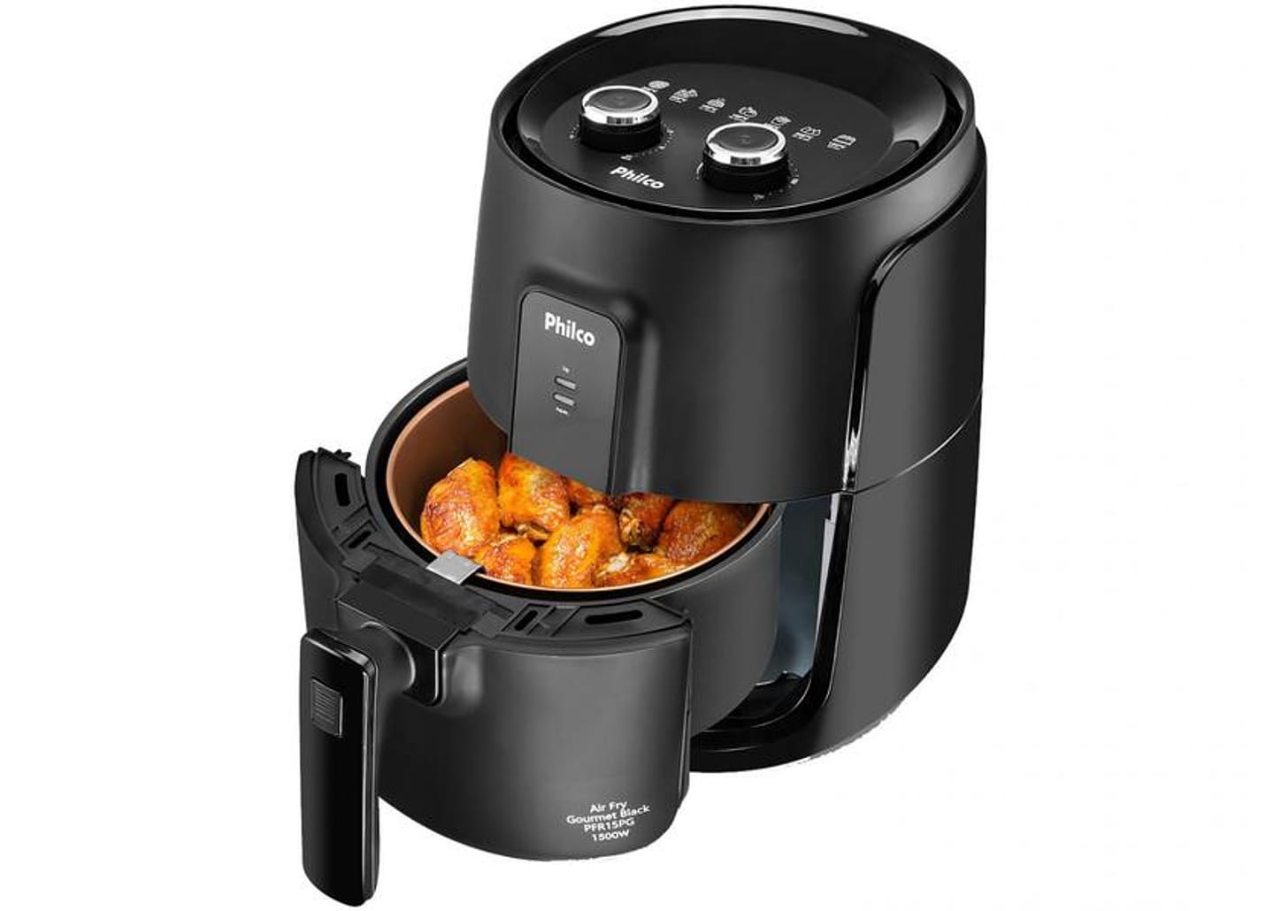Fritadeira Elétrica sem Óleo/Air Fryer Philco - Gourmet PFR15PG Preto 3,2L com Timer