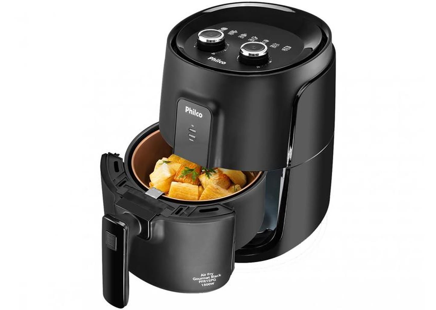 Fritadeira Elétrica sem Óleo/Air Fryer Philco - Gourmet PFR15PG Preto 3,2L com Timer