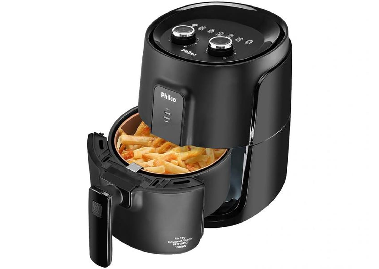 Fritadeira Elétrica sem Óleo/Air Fryer Philco - Gourmet PFR15PG Preto 3,2L com Timer