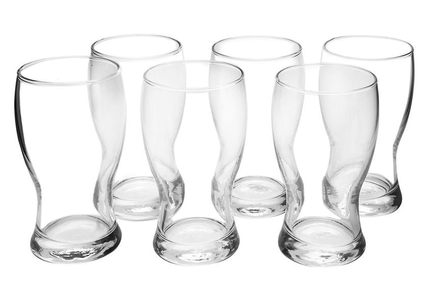 Jogo de Copos de Vidro para Cerveja 220ml 6 Peças Nadir Frevo