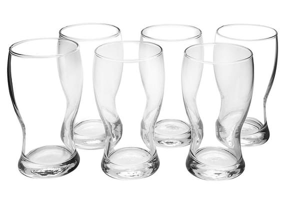 Jogo de Copos de Vidro para Cerveja 220ml 6 Peças Nadir Frevo