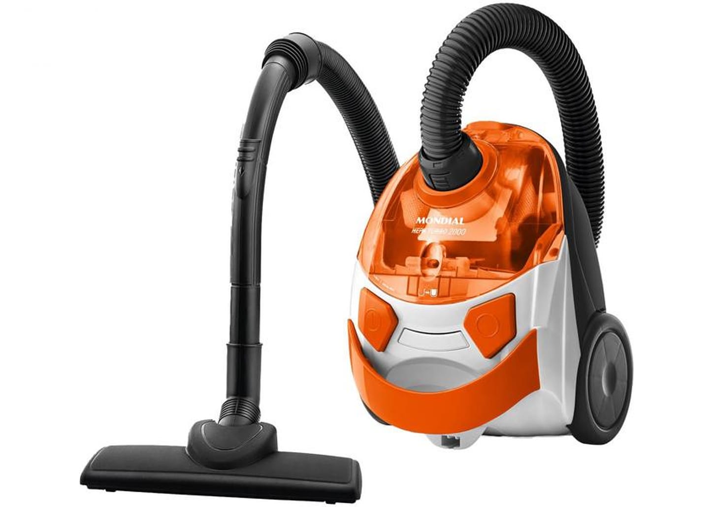 Aspirador de Pó Mondial Filtro HEPA 1500W AP-15 - Branco e Laranja