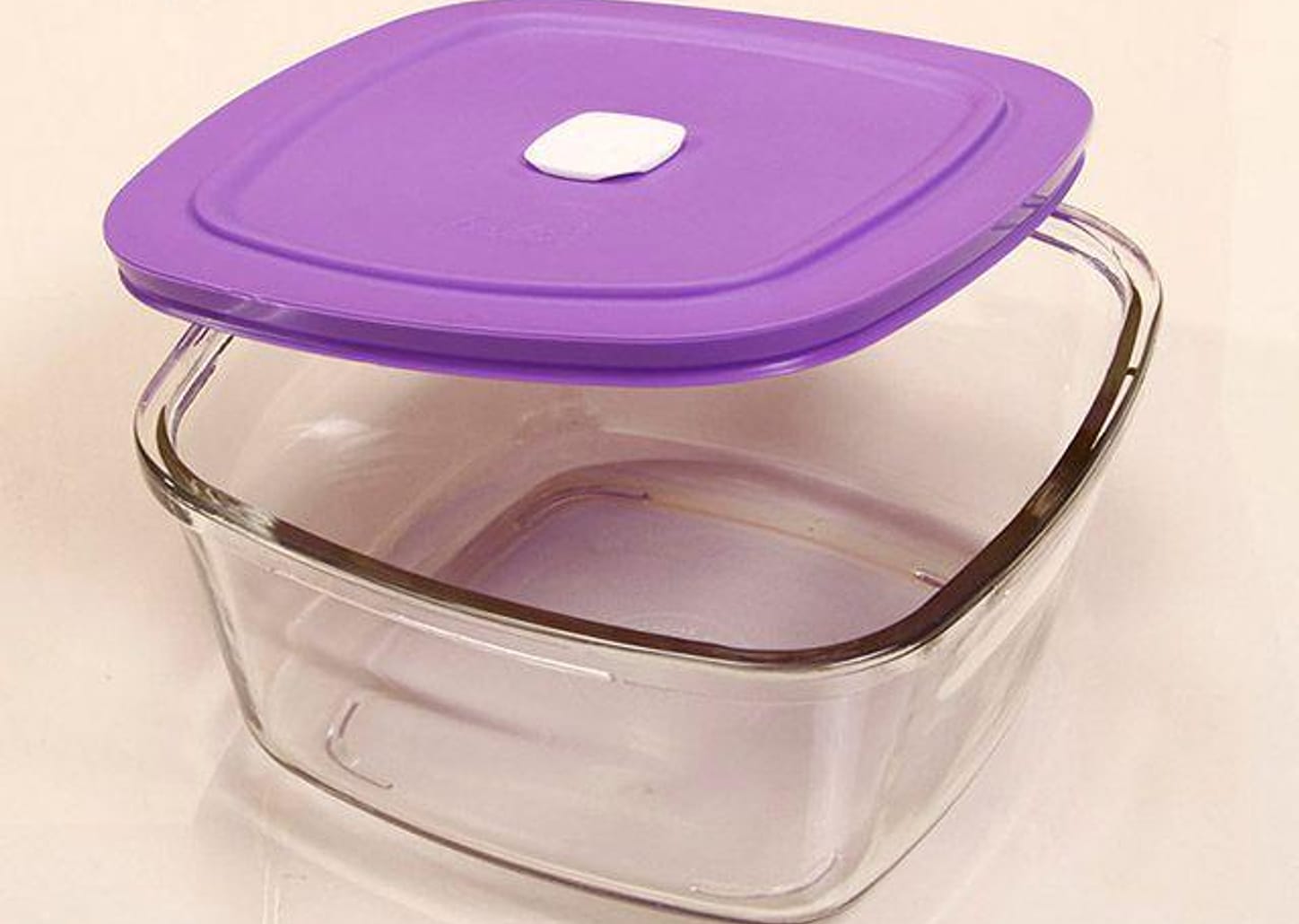 Tigela Vidro Quadrada Marinex - VAP Facilita com Tampa