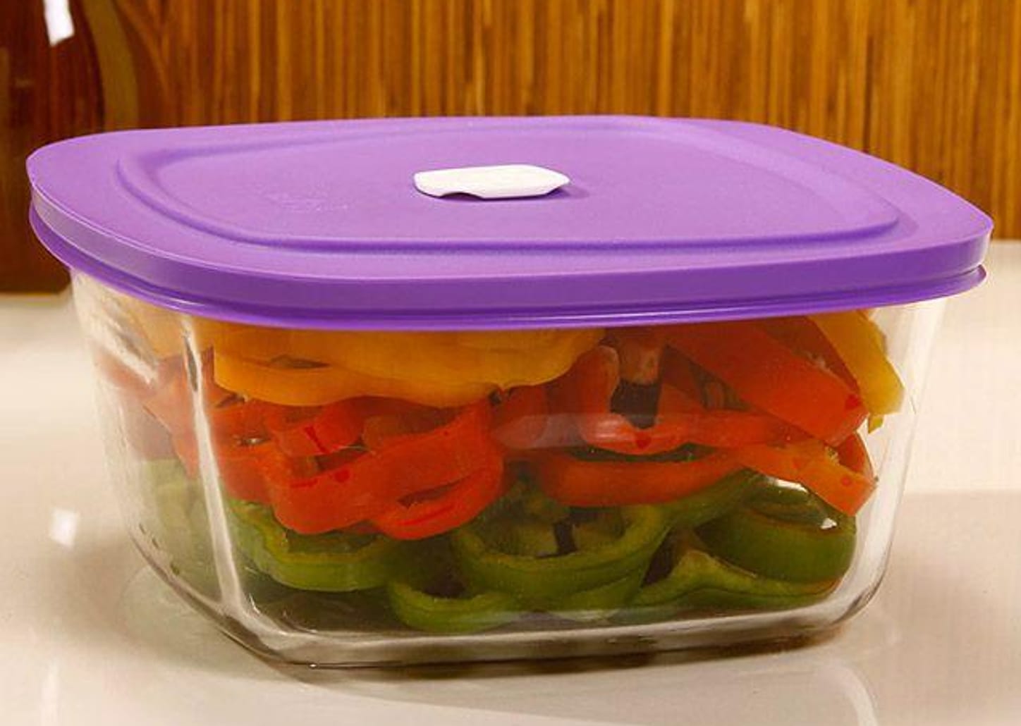 Tigela Vidro Quadrada Marinex - VAP Facilita com Tampa