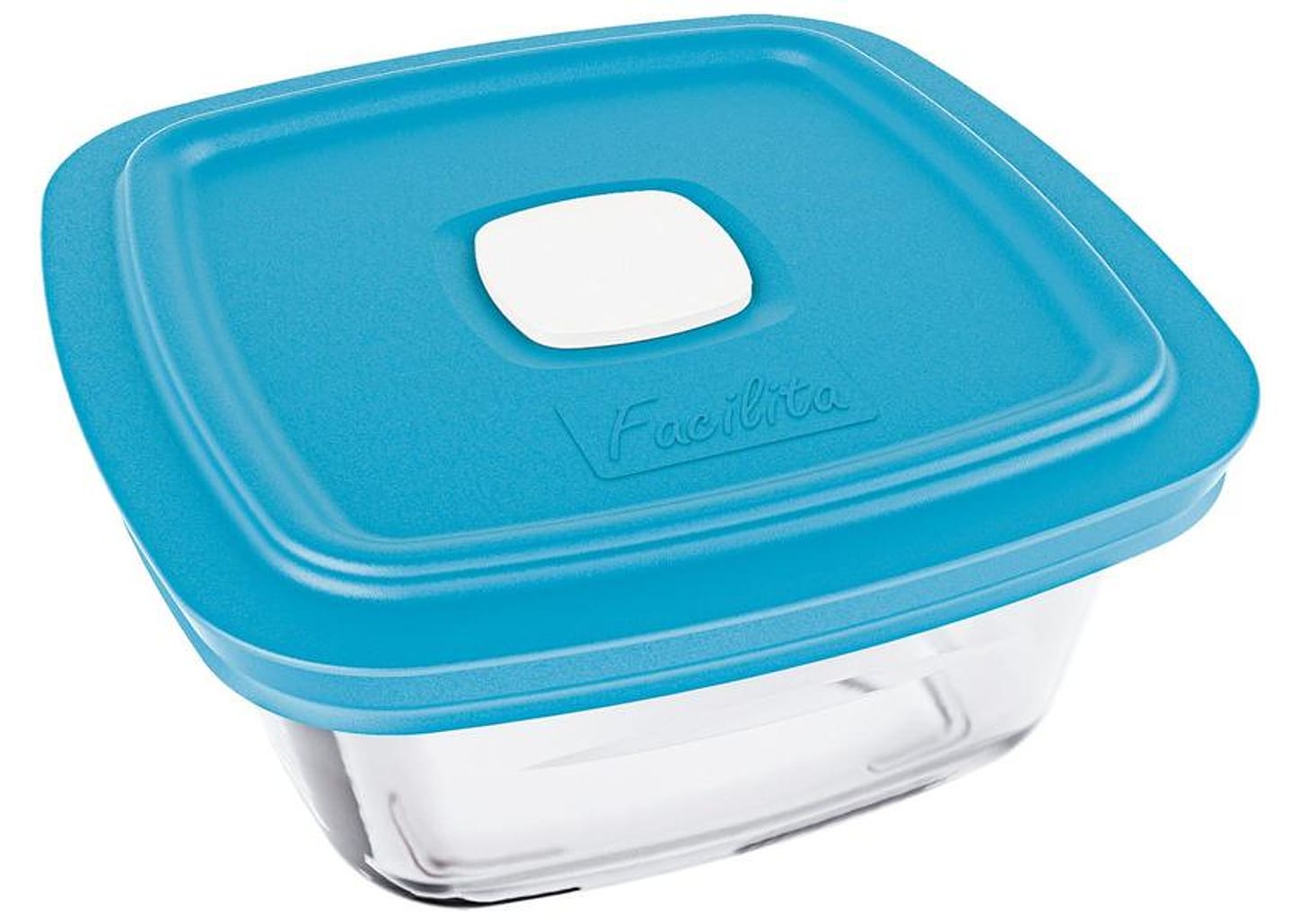 Pote de Vidro Marinex com Tampa - Quadrado 1L Facilita 1 Unidade Sortido