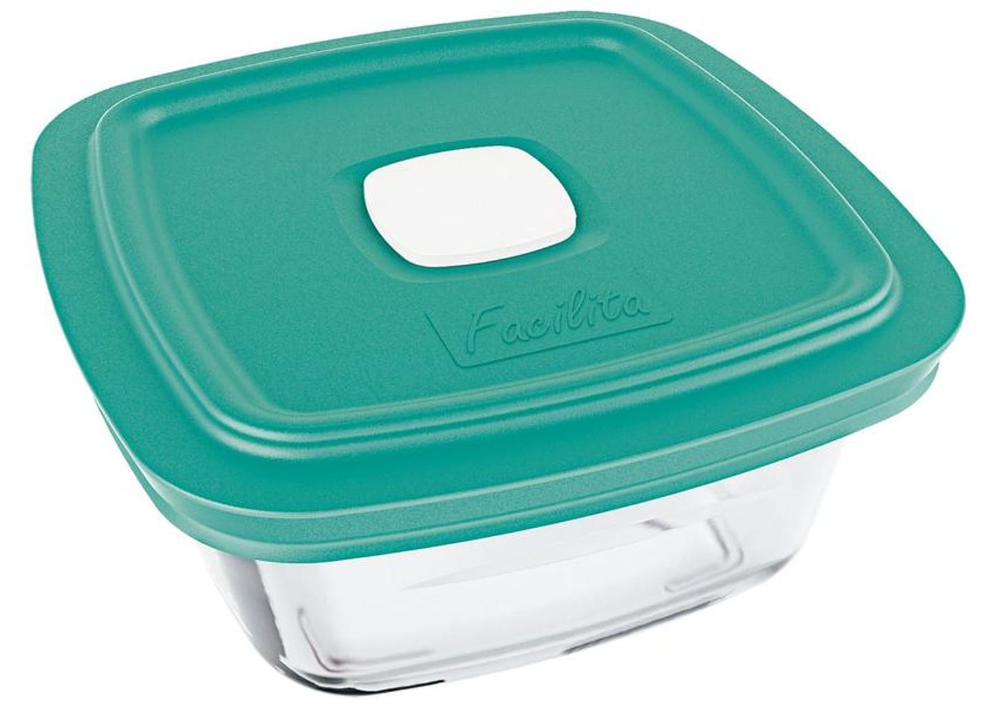 Pote de Vidro Marinex com Tampa - Quadrado 1L Facilita 1 Unidade Sortido