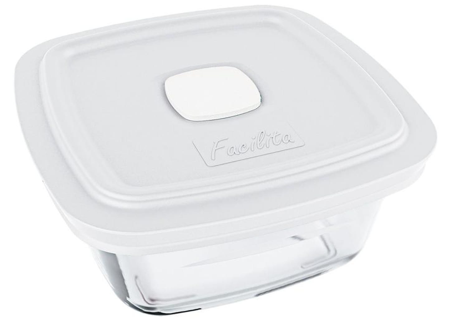 Pote de Vidro Marinex com Tampa - Quadrado 1L Facilita 1 Unidade Sortido