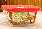 Pote de Vidro Marinex com Tampa - Quadrado 1L Facilita 1 Unidade Sortido