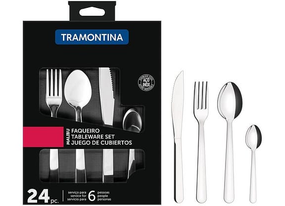 Faqueiro Tramontina Inox Malibu 24 Peças