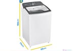 Lavadora de Roupas Brastemp 15kg Cesto Inox 12 Programas de Lavagem Branca BWF15AB