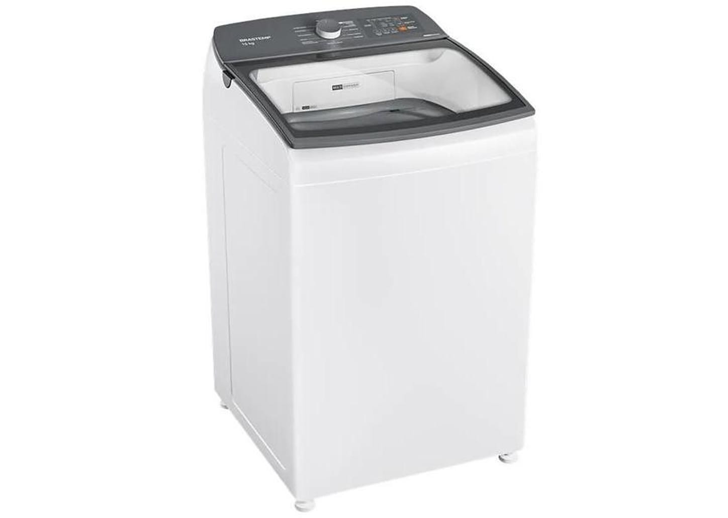 Lavadora de Roupas Brastemp 15kg Cesto Inox 12 Programas de Lavagem Branca BWF15AB