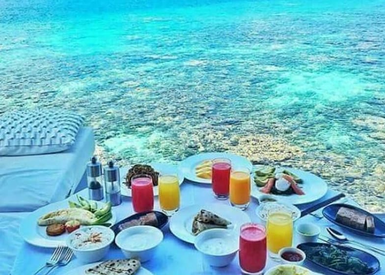 Maldivas - Café da manhã especial