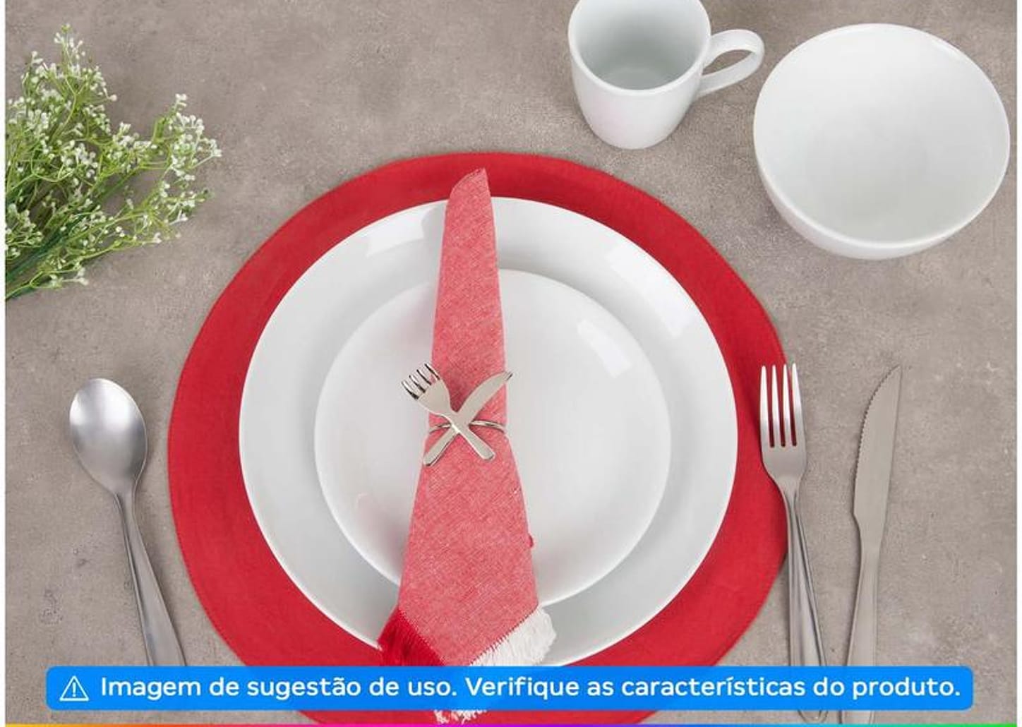 Aparelho de Jantar 16 Peças Schmidt Porcelana - Redondo Branco Universal