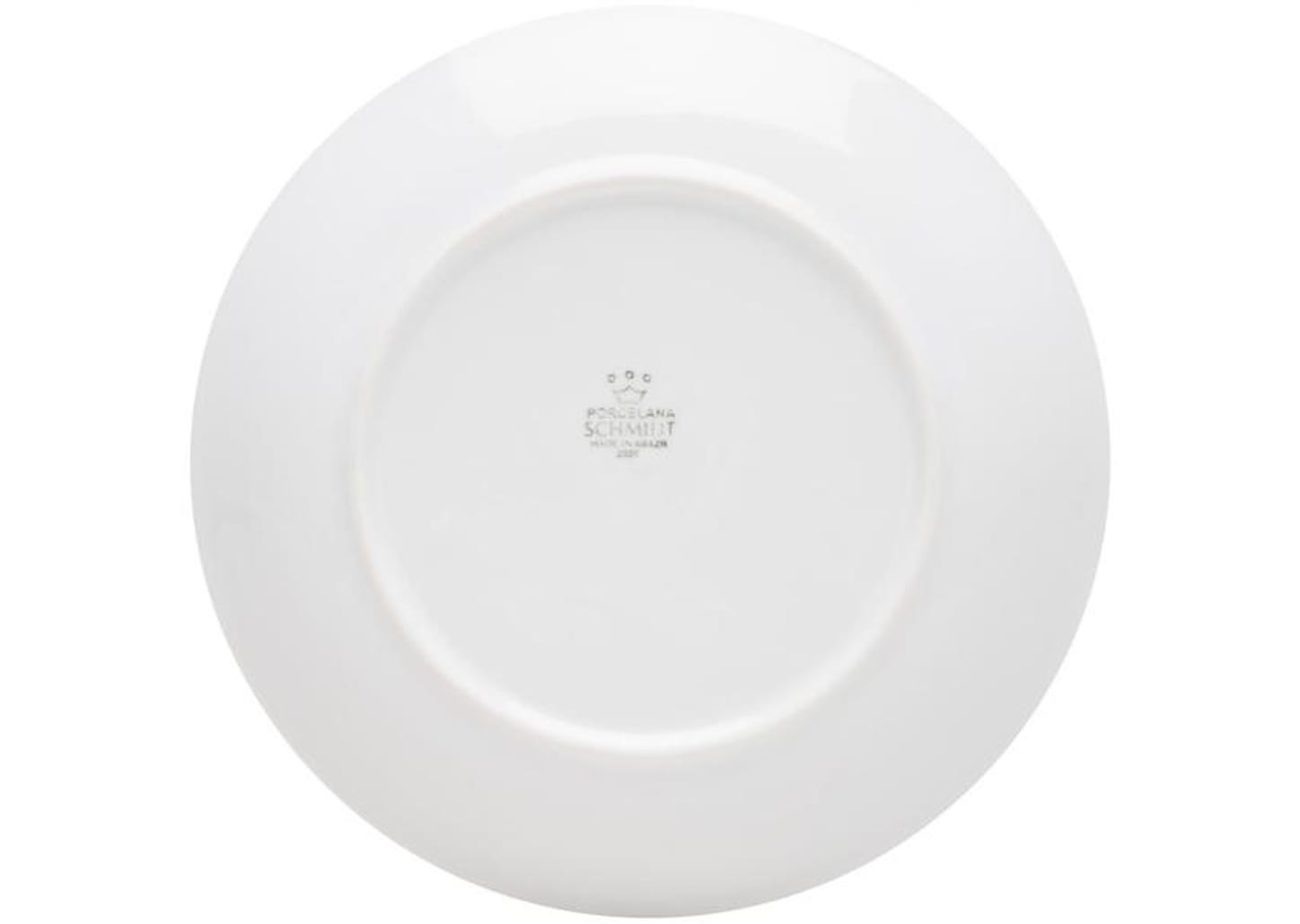 Aparelho de Jantar 16 Peças Schmidt Porcelana - Redondo Branco Universal
