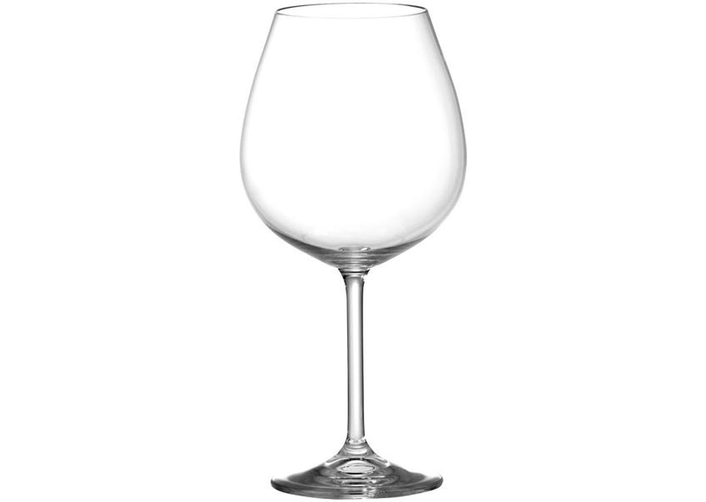 Jogo de Taças para Vinho Cristal 650ml 6 Peças - Bohemia Gastro 4S032/650