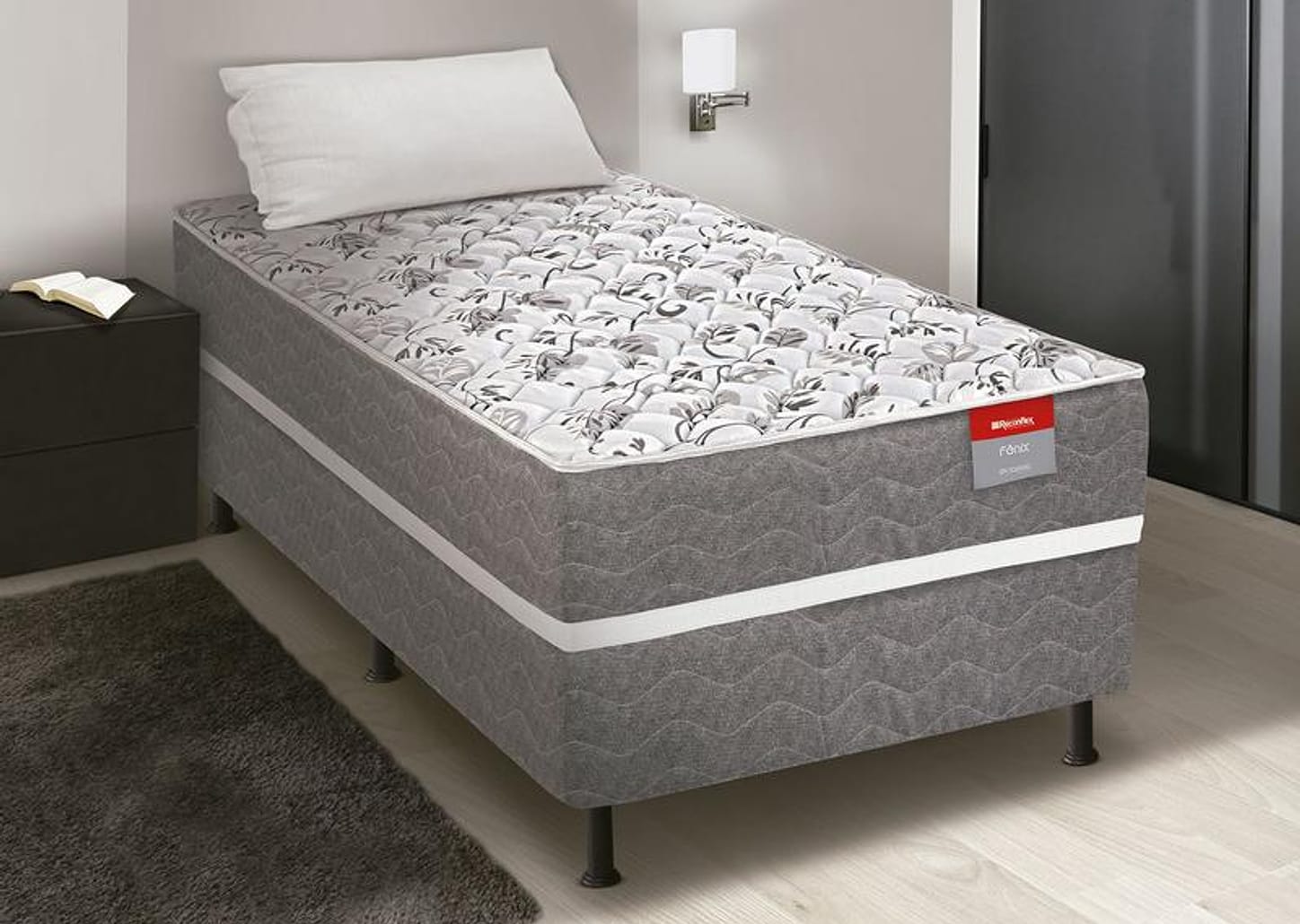 Cama Box Solteiro Reconflex Conjugada Fenix 55x88x188cm