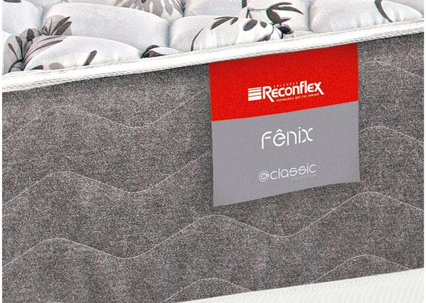 Cama Box Solteiro Reconflex Conjugada Fenix 55x88x188cm