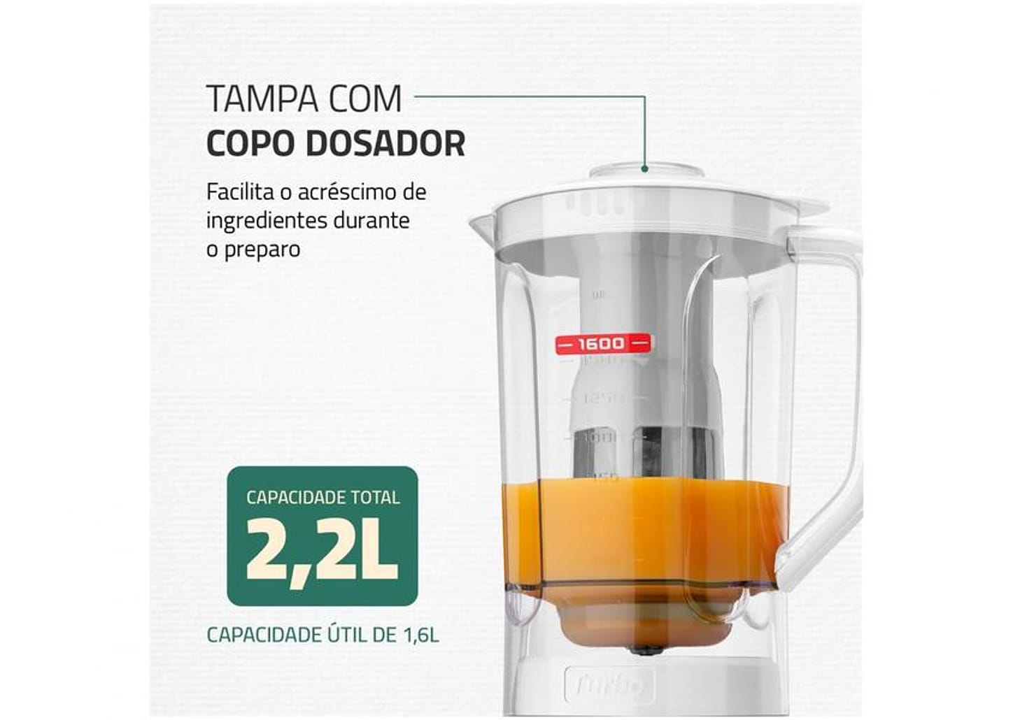 Liquidificador Mondial L-99-WG Branco e Cinza com Filtro 3 Velocidades 500W