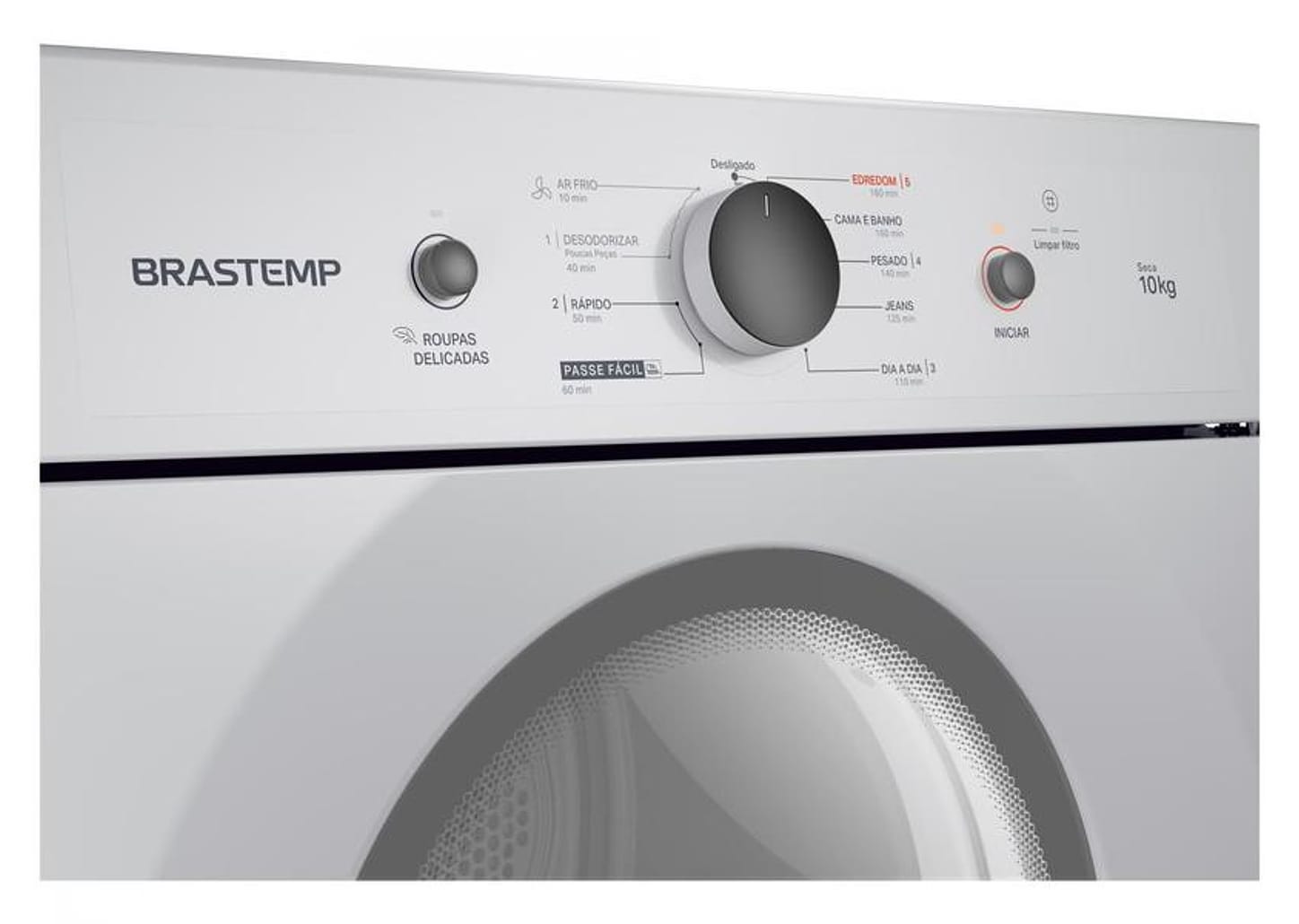 Secadora de Roupas de Piso Brastemp 10kg BSR10BB 9 Programas de Secagem