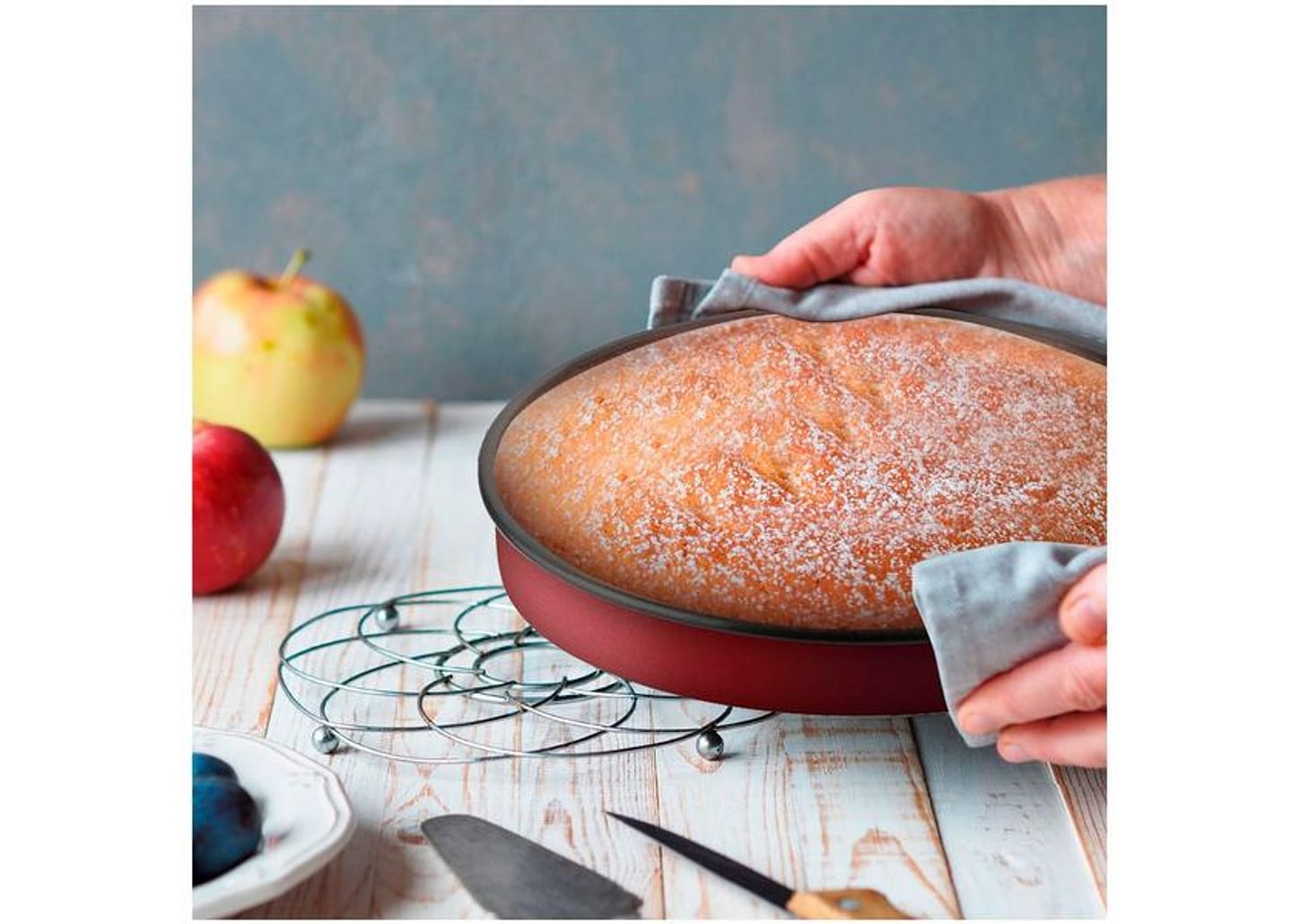 Forma de Bolo de Alumínio Redonda Antiaderente 30cm Rochedo Perfeito